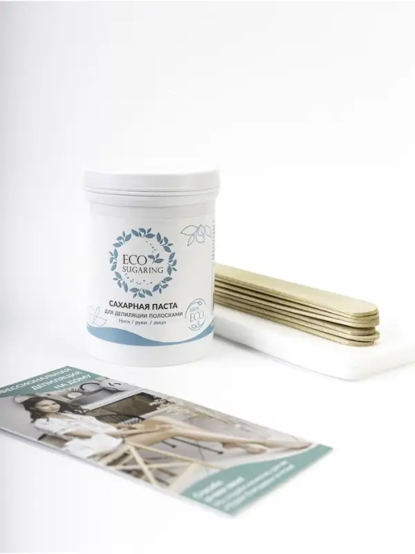 Набор для депиляции: Сахарная паста для ног, рук, лица 250 г, шпатели 5 шт., бандажные полоски 33 шт., подробная инструкция Набор для депиляции: Сахарная паста для ног, рук, лица 250 г, шпатели 5 шт., бандажные полоски 33 шт., подробная инструкция