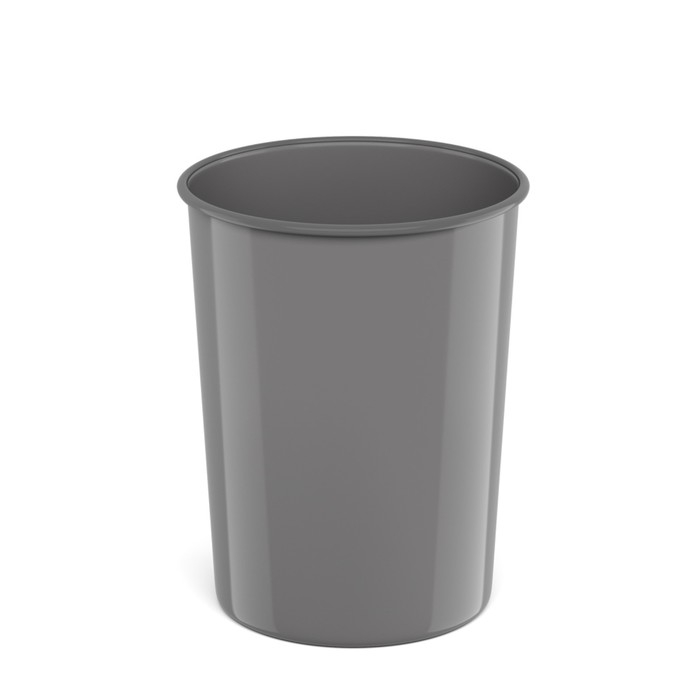 Корзина для бумаг и мусора 13.5 литров ErichKrause Classic, литая,серая Корзина для бумаг и мусора 13.5 литров ErichKrause Classic, литая,серая