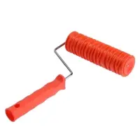 Валик декоративный ТУНДРА, резиновый, &laquo;кора тополя&raquo;, рукоятка d=6 мм, 180 мм