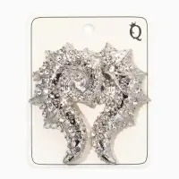 Серьги "Морской мир", раковина, цвет белый в серебре