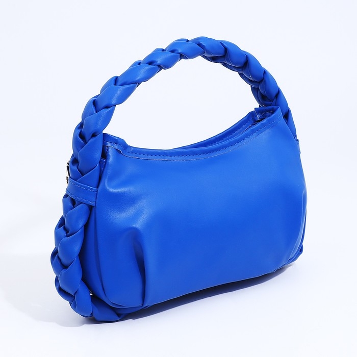 Сумка-багет на молнии, цвет синий Сумка-багет на молнии, цвет синий