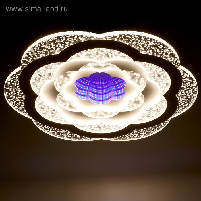 Светильник с ПДУ 660608N LED 160Вт 3 режима 3000-6000К диммер белый 50х50х7,5 см BayerLux