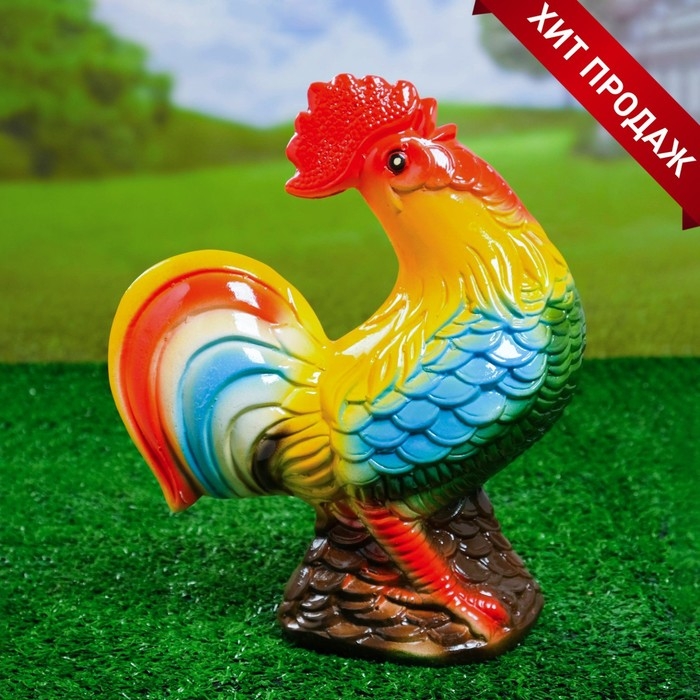 Садовая фигура  Садовая фигура "Петух Петя" 29см