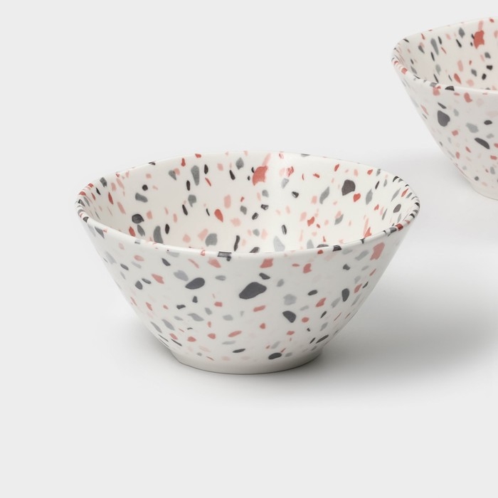 Набор салатников фарфоровых Magistro Terazzo, 700 мл, 16×7,4 см, 2 шт