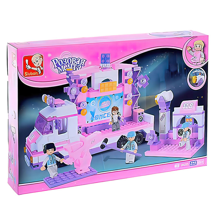 Конструктор &laquo;Розовая мечта: съёмочная площадка&raquo;, 369 деталей
