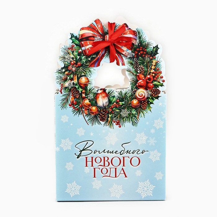 Коробка новогодняя складная «Волшебного Нового года» 12.3 х 21 х 5.3 см, Новый год Коробка новогодняя складная «Волшебного Нового года» 12.3 х 21 х 5.3 см, Новый год