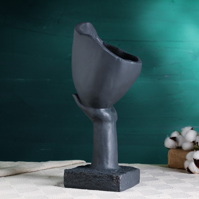 Кашпо - ваза  Кашпо - ваза "Сила ожидания" 31х12х12см