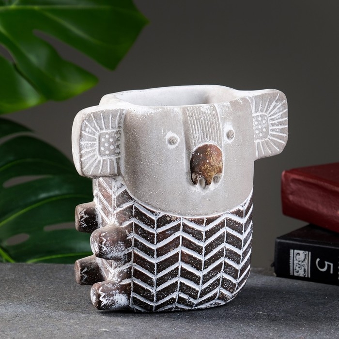 Кашпо - ваза  Кашпо - ваза "Коала" 15х10х15см