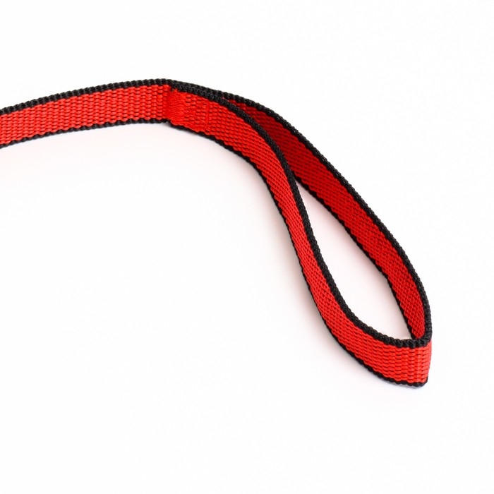 Поводок 7 м х 2 см, красно-чёрный Поводок 7 м х 2 см, красно-чёрный