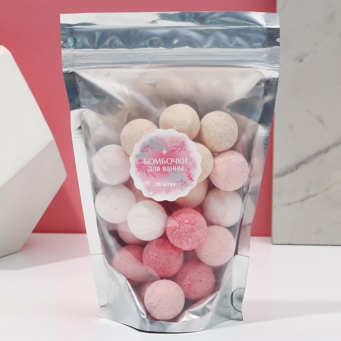 Подарочный набор косметики, бомбочки для ванны, 25 х 10 г, аромат морозных ягод, Новый Год Подарочный набор косметики, бомбочки для ванны, 25 х 10 г, аромат морозных ягод, Новый Год
