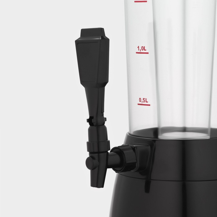 Башня пивная с ёмкостью для льда «Меркурий», 2,5 л, цвет чёрный Башня пивная с ёмкостью для льда «Меркурий», 2,5 л, цвет чёрный