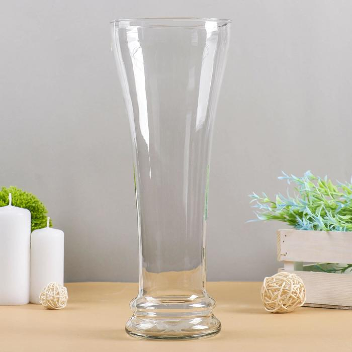 Ваза Ваза "Вишенка" 32х12см, 1,65л прозрачная