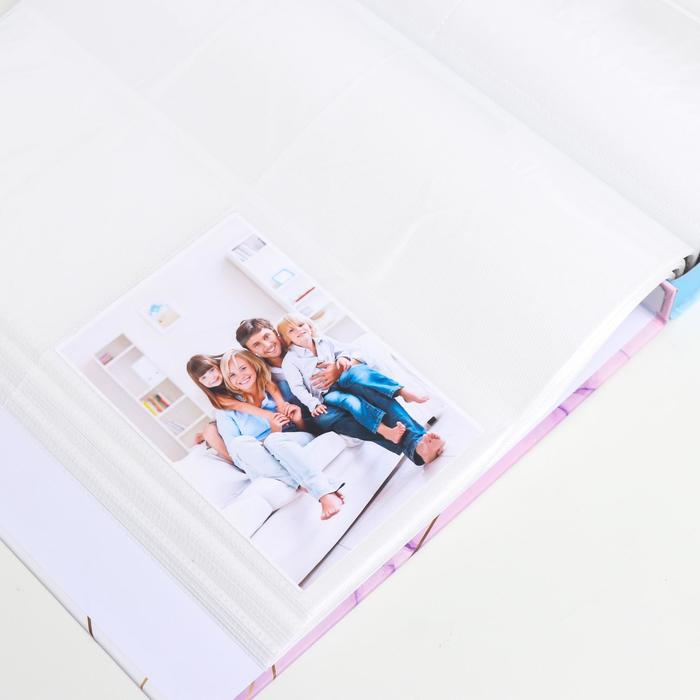 Фотоальбом на 400 фото 10х15 см Фотоальбом на 400 фото 10х15 см "Цветной мрамор и линии" в коробке МИКС 33,5х27,5х5,5 см