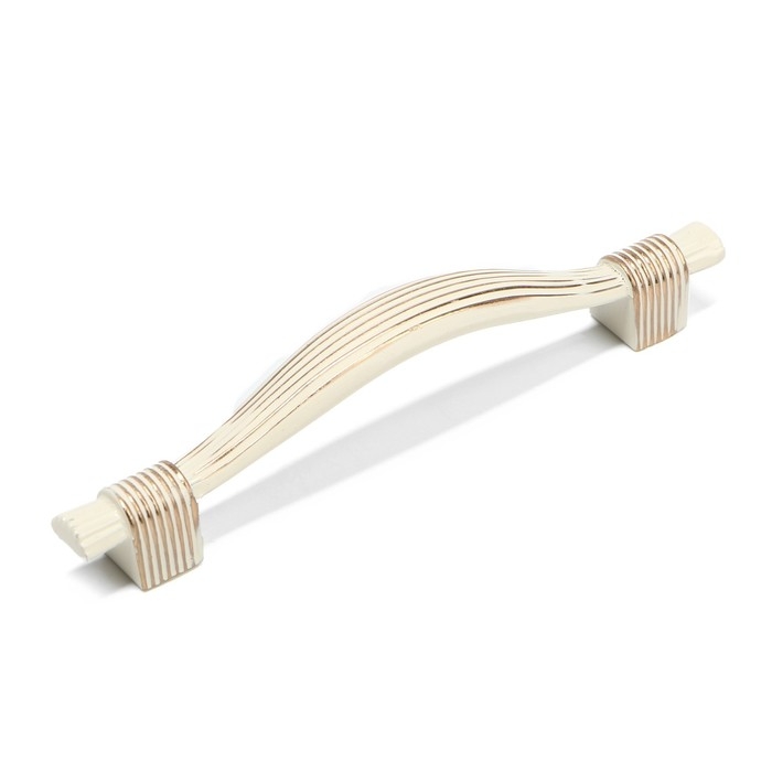 Ручка-скоба CAPPIO RSC018, цинк, м/о 96 мм, цвет белый/золото Ручка-скоба CAPPIO RSC018, цинк, м/о 96 мм, цвет белый/золото