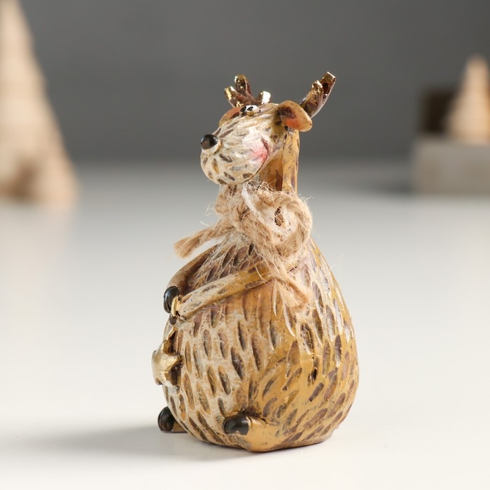 Сувенир полистоун  Сувенир полистоун "Лосик с бантиком" МИКС 4х4,5х8 см