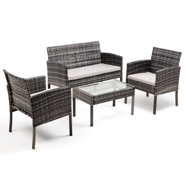 Набор садовой мебели: Диван 106 x 59 x 78 см, 2 кресла 56 x 59 x 78 см, стол 71 x 41 x 39 см 1034819 Набор садовой мебели: Диван 106 x 59 x 78 см, 2 кресла 56 x 59 x 78 см, стол 71 x 41 x 39 см 1034819