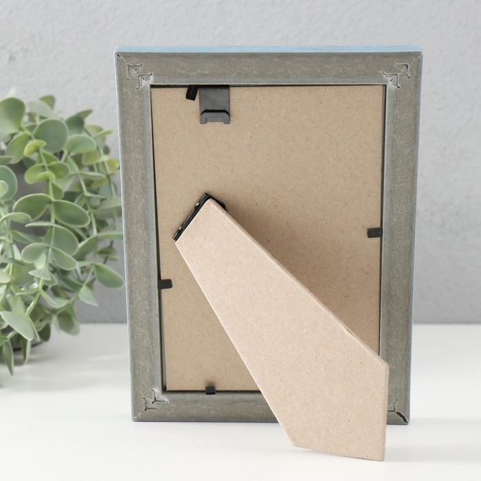 Фоторамка пластик Фоторамка пластик "Винтаж" 10х15 см, голубой