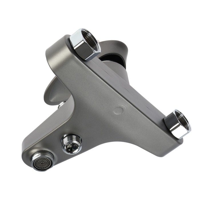 Смеситель для ванны ZEIN Z3675, однорычажный, без душевого набора, графит Смеситель для ванны ZEIN Z3675, однорычажный, без душевого набора, графит