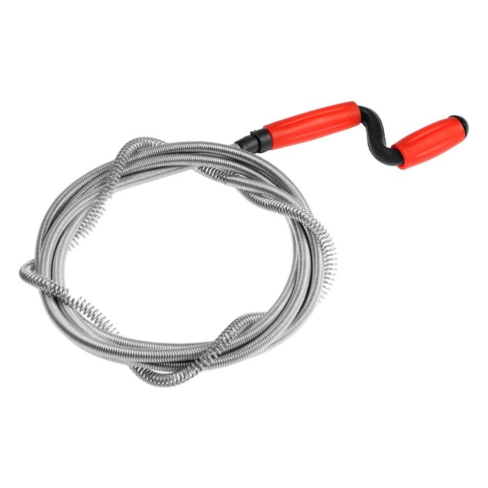 Трос сантехнический ZEIN engr, оцинкованный, с вращающейся ручкой, d=9 мм, L=3 м Трос сантехнический ZEIN engr, оцинкованный, с вращающейся ручкой, d=9 мм, L=3 м