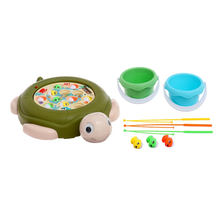 Рыбалка «Путешествие черепашки», 12 рыбок, цвета МИКС Рыбалка «Путешествие черепашки», 12 рыбок, цвета МИКС