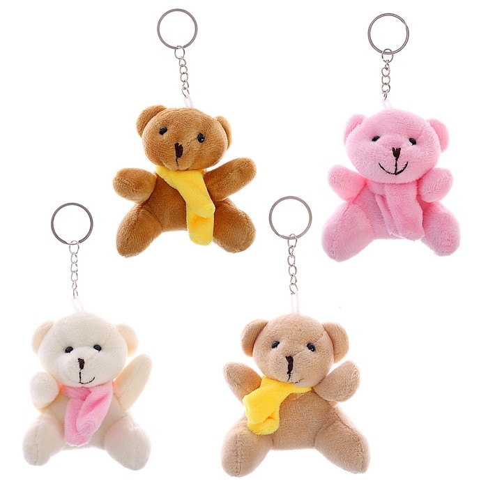 Игрушка-брелок «Мишка в шарфе», цвета МИКС Игрушка-брелок «Мишка в шарфе», цвета МИКС