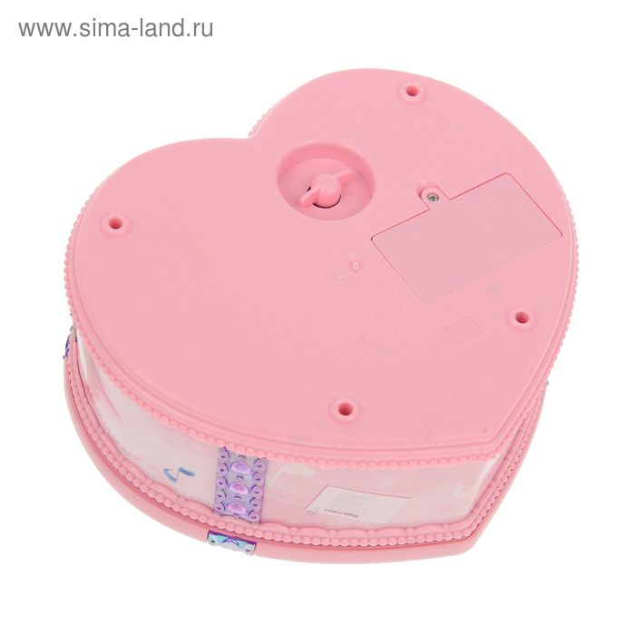 Шкатулка музыкальная механическая Шкатулка музыкальная механическая "Сердце в банте" 16х18х7,5 см МИКС