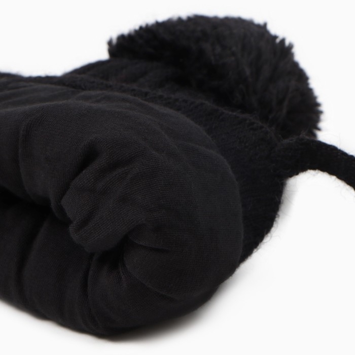 Шапка детская, цвет черный, размер 50-52 Шапка детская, цвет черный, размер 50-52