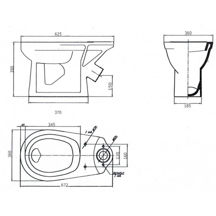 Унитаз компакт ЛЗСФ Унитаз компакт ЛЗСФ "Комфорт Стандарт NEW", нижняя подводка, сиденье, кнопка