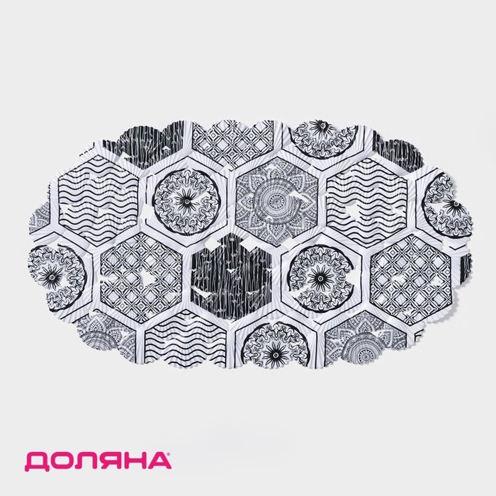 Коврик противоскользящий в ванну на присосках Доляна «Маракано», 38×66 см Коврик противоскользящий в ванну на присосках Доляна «Маракано», 38×66 см