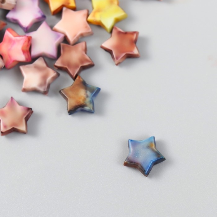 Бусины для творчества пластик Бусины для творчества пластик "Винтаж. Звезды" МИКС набор 15 гр 0,4х1х1 см