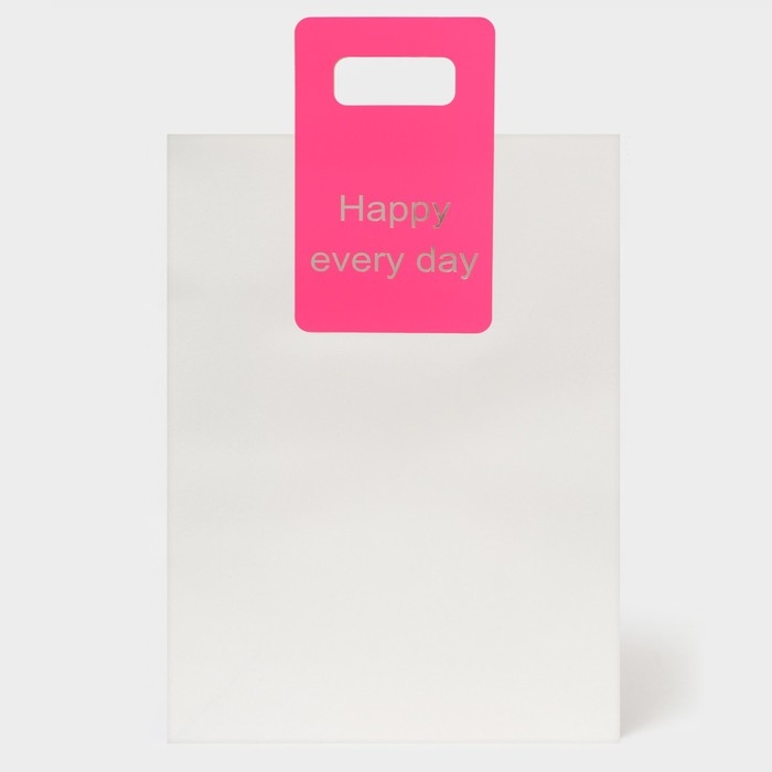 Пакет подарочный с вырубной ручкой 30 х 40 х 12 см , белый Пакет подарочный с вырубной ручкой 30 х 40 х 12 см , белый