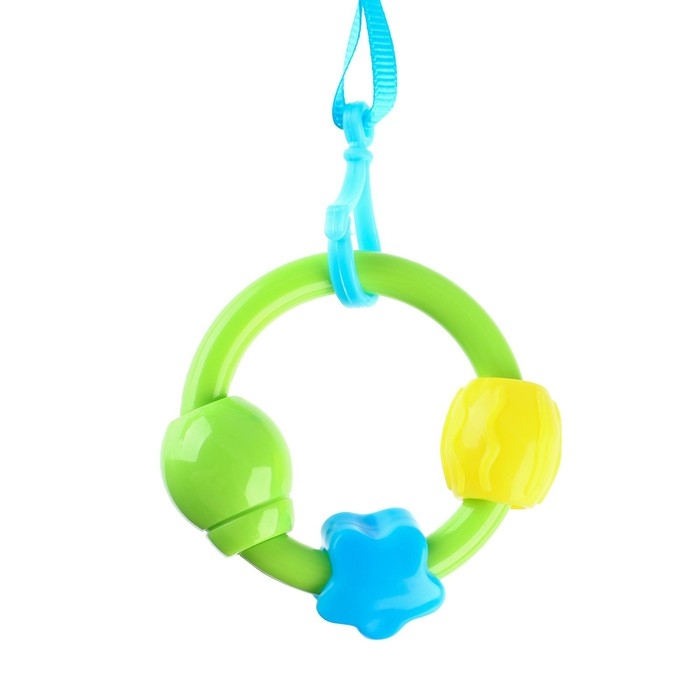 Растяжка - погремушка мягкая на кроватку/коляску «Мишка», Крошка Я Растяжка - погремушка мягкая на кроватку/коляску «Мишка», Крошка Я