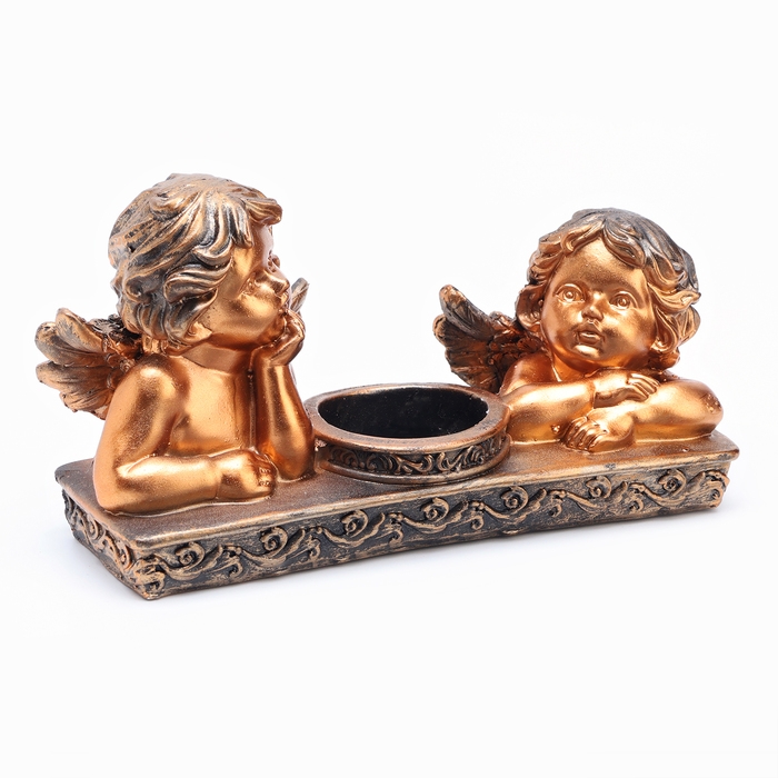 Подсвечник Подсвечник "Ангелочки", на одну свечу d - 5 см, 21 х 7 х 10.5 см