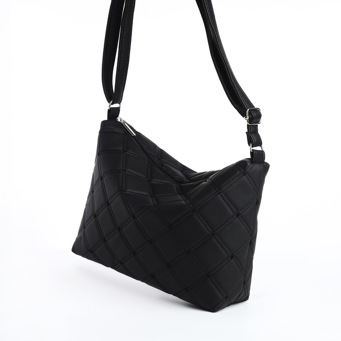 Кросс-боди на молнии, цвет чёрный Кросс-боди на молнии, цвет чёрный