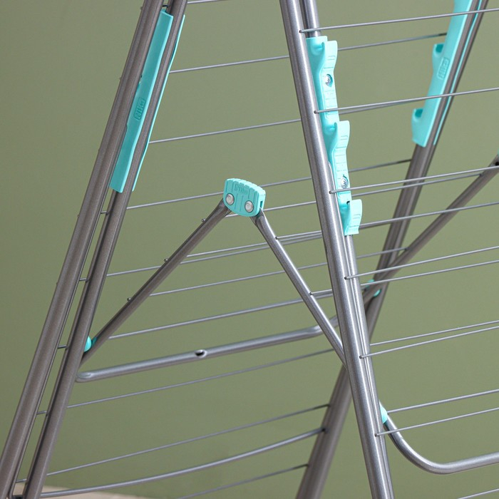 Сушилка для белья двухуровневая, 21 м, цвет серебряный Сушилка для белья двухуровневая, 21 м, цвет серебряный