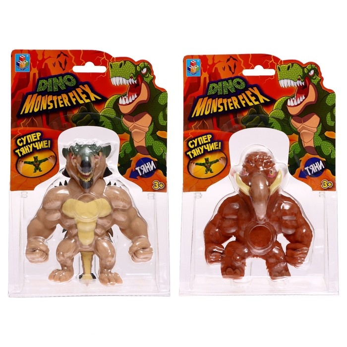 Тянущаяся фигурка Monster Flex. Dino, 14 см, 14 видов, МИКС Тянущаяся фигурка Monster Flex. Dino, 14 см, 14 видов, МИКС