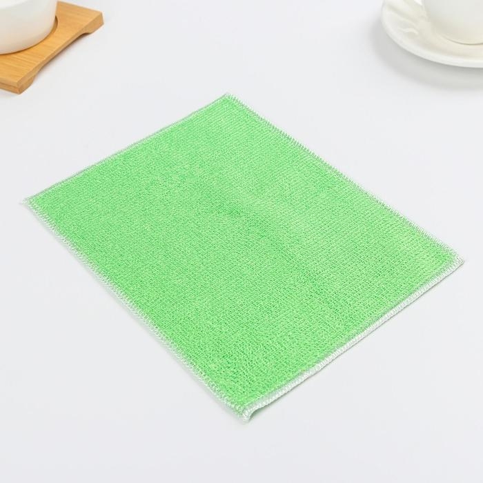 Салфетка для уборки Доляна, волокно бамбука, 23×18 см, цвет МИКС Салфетка для уборки Доляна, волокно бамбука, 23×18 см, цвет МИКС