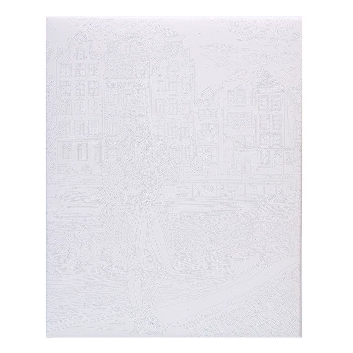 Картина по номерам на холсте с подрамником «Девушка в Амстердаме», 40 х 50 см