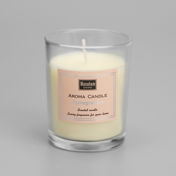 Набор свечей ароматических  Набор свечей ароматических "Aroma Candle", гранат, 3 шт