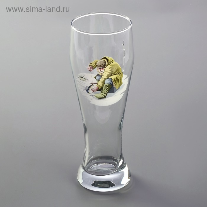 Бокал пивной «Рыбалка», стеклянный, 500 мл, рисунок микс Бокал пивной «Рыбалка», стеклянный, 500 мл, рисунок микс