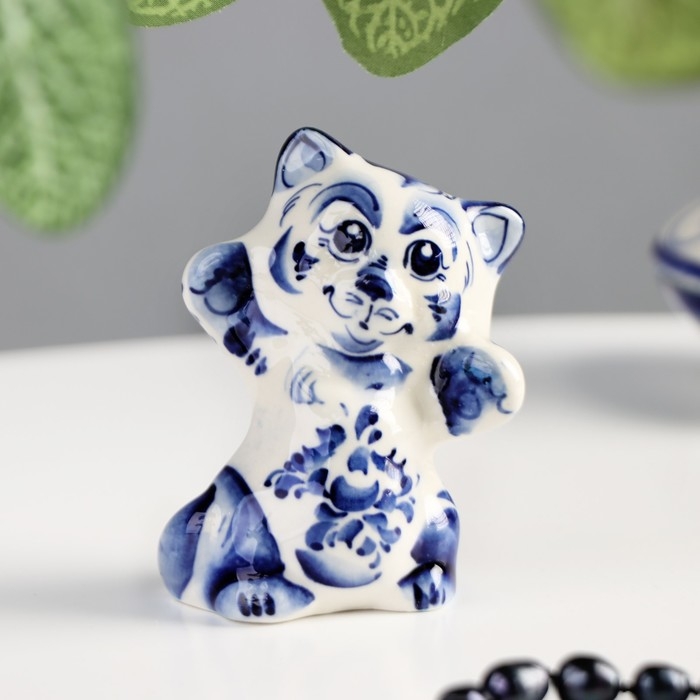 Сувенир «Кот Феликс», 8 см, гжель Сувенир «Кот Феликс», 8 см, гжель