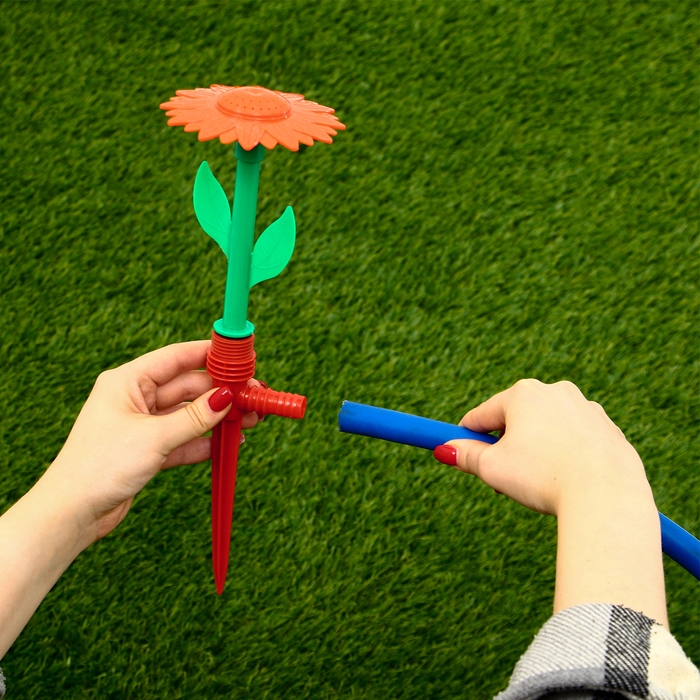 Распылитель-дождеватель, 29 см, пика, штуцер под шланг, пластик, цвет МИКС, «Цветочек», Greengo Распылитель-дождеватель, 29 см, пика, штуцер под шланг, пластик, цвет МИКС, «Цветочек», Greengo