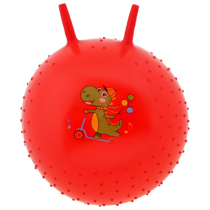 Мяч-прыгун с рожками «Счастливые улыбки», массажный, d=45 см, 350 г, МИКС Мяч-прыгун с рожками «Счастливые улыбки», массажный, d=45 см, 350 г, МИКС