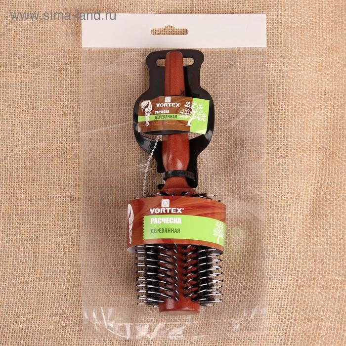 Брашинг, натуральная щетина, d = 7 см, цвет «тёмное дерево» Брашинг, натуральная щетина, d = 7 см, цвет «тёмное дерево»