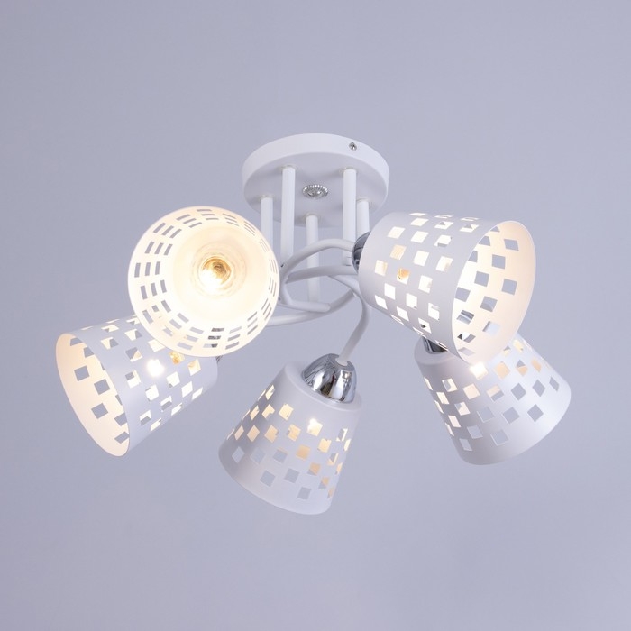 Люстра Люстра "Дана" 5х60Вт Е27 Белый 48х48х28см