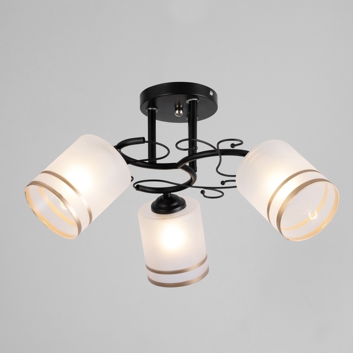 Люстра Люстра "Марти" 3хЕ27 40Вт черный 48х48х26 см