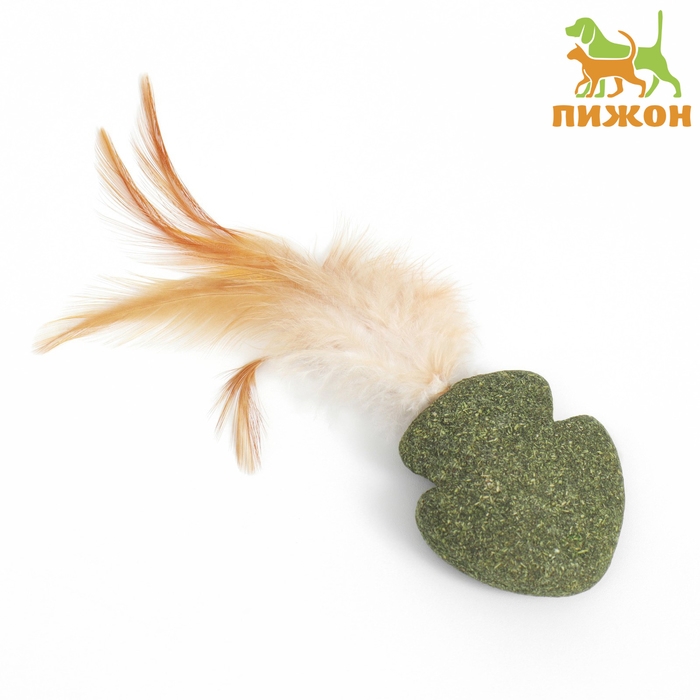 Игрушка для кошек из прессованной кошачьей мяты  Игрушка для кошек из прессованной кошачьей мяты "Стрела", 4,5 см