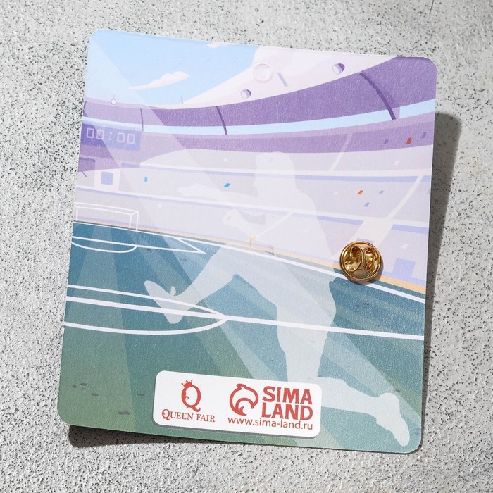 Значок «Мяч» футбольный, цвет чёрно-белый в золоте Значок «Мяч» футбольный, цвет чёрно-белый в золоте