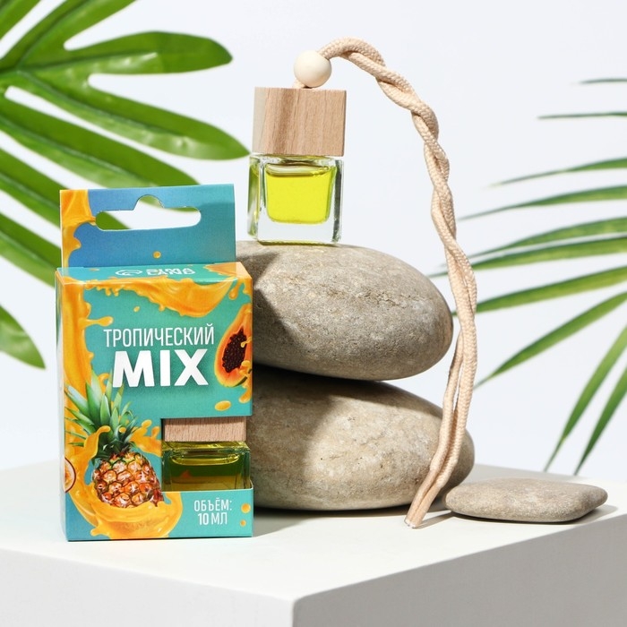 Ароматизатор подвесной в бутылочке размер XXL Ароматизатор подвесной в бутылочке размер XXL "Тропический mix", 10мл