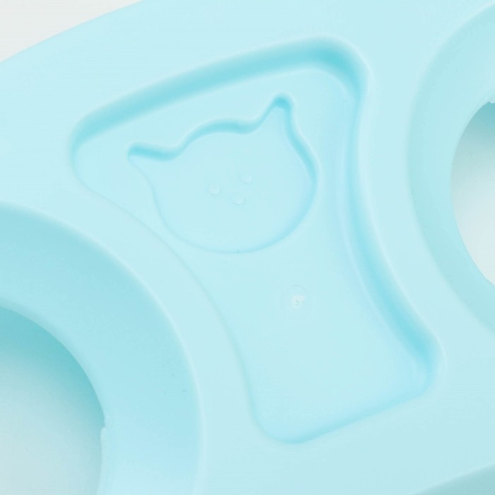 Миски пластиковые на голубой подставке 30 х 15,5 х 12 см прозрачные Миски пластиковые на голубой подставке 30 х 15,5 х 12 см прозрачные